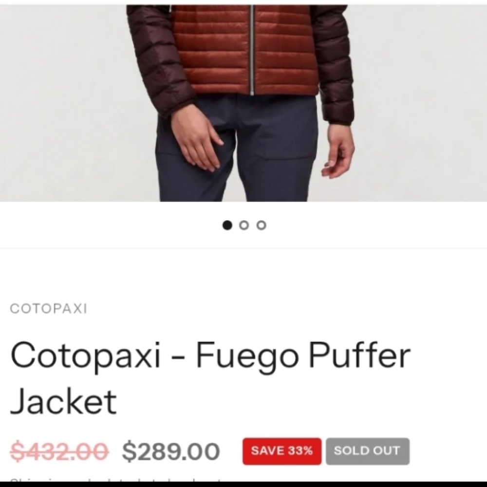 Cotopaxi Fuego Down Puffer Jacket Women sz XS - Picture 11 of 12